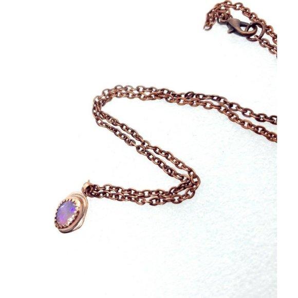 Australian opal crystal necklace copper - Picture 10 of 12